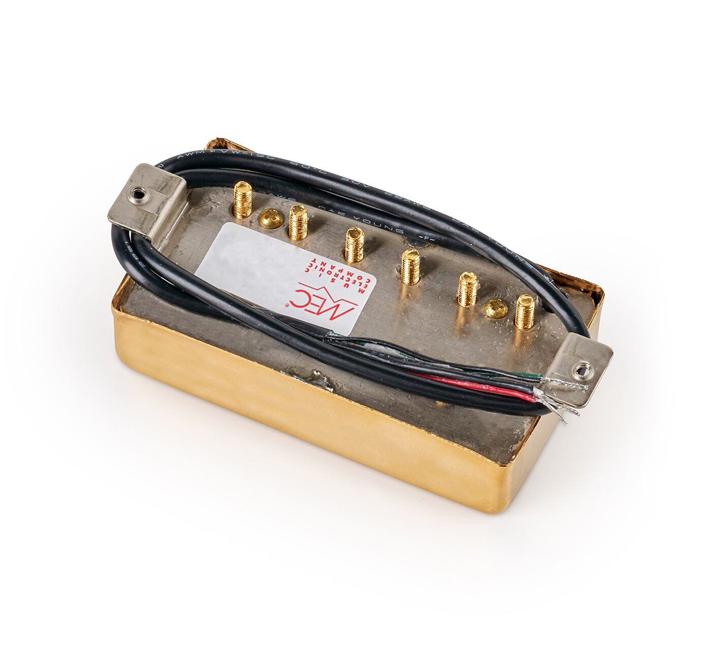 Vintage Alnico V Humbucker Guitar Pickup Neck - Gold Cover 
